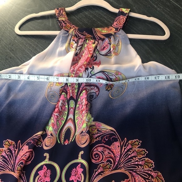 Crystal Doll Halter Style Ombré Dress - Picture 7 of 8